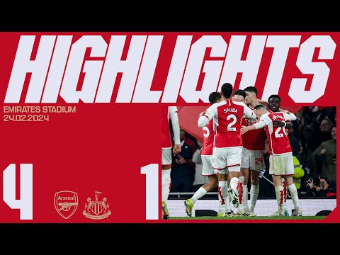 HIGHLIGHTS | Arsenal vs Newcastle United (4-1) | Gabriel, Havertz, Saka and Kiwior