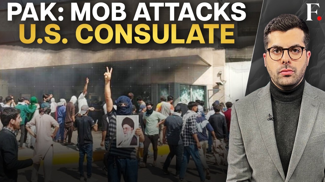 Pakistan: Mob Storms US Consulate in Karachi After Khamenei's Death, 8 Killed | Firstpost LIVE |N18G