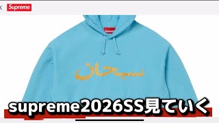 supreme2026SSオワコンとかいう人いるけど毎年そんな変わらないので見ていく