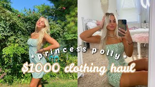 $1000 PRINCESS POLLY TRY-ON HAUL *cute*