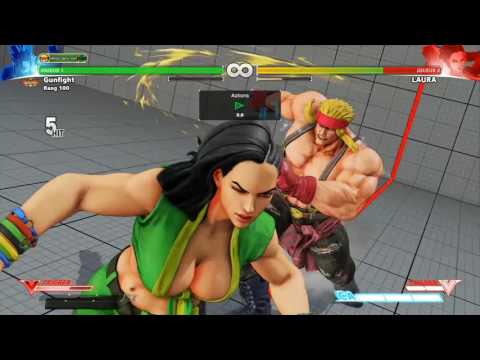 Some Alex techs against Juri and Laura.