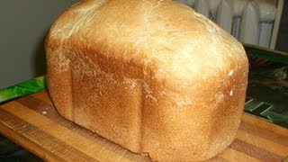 Смотреть онлайн Простой рецепт белого хлеба приготовленного в хлебопечке