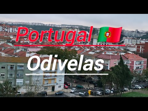 4K I Odivelas Portugal Raining 🌧 Day l Portugal Walk l Odivelas Raining 🌧 Day in Portugal