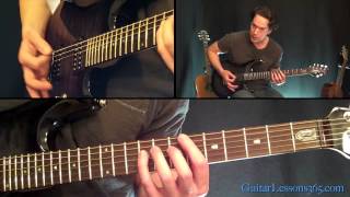 Fade To Black Guitar Lesson Pt.2 - Metallica - Distorted Rhythm Parts