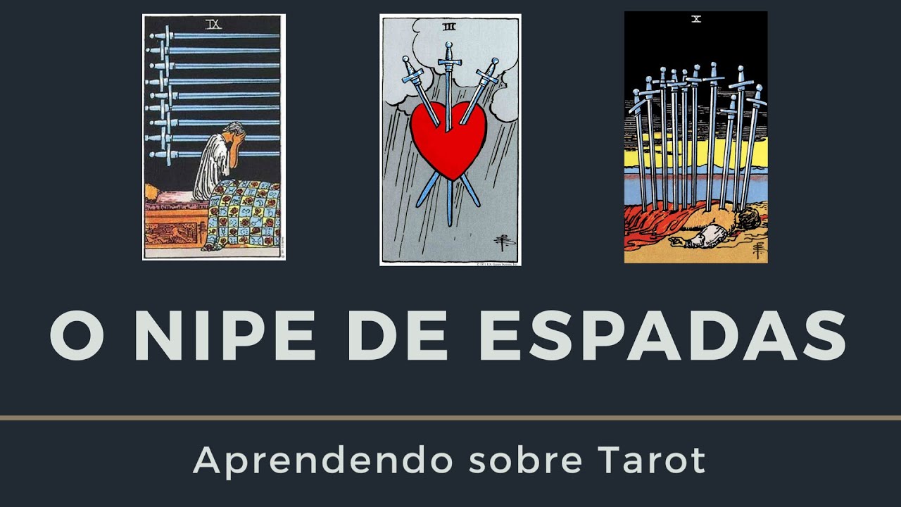Aprenda a ler as cartas do nipe de espadas ♠️