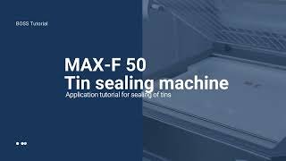 Vacuum packaging machine for tins