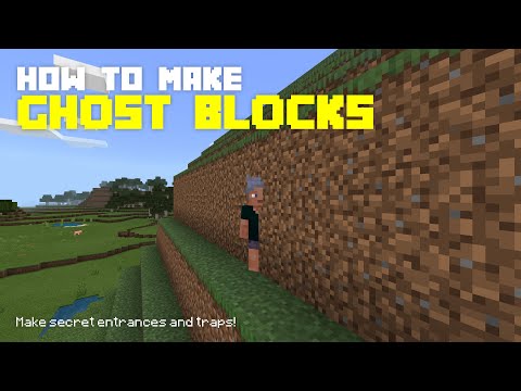 How to make GHOST BLOCKS! (Minecraft Bedrock)