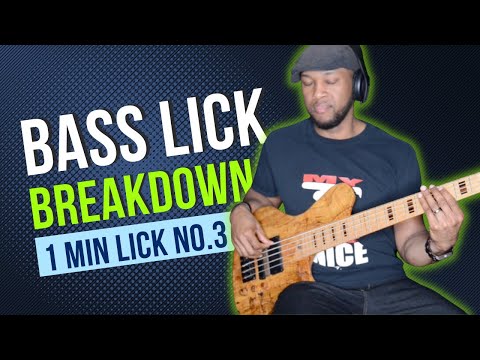 Learn this 1 Min Bass Lick | Bass Lick 3 Breakdown