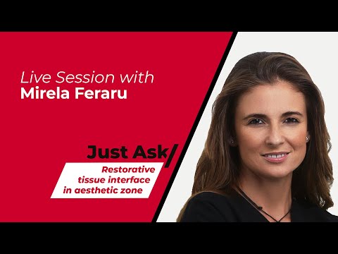 Restorative tissue interface in aesthetic zone
