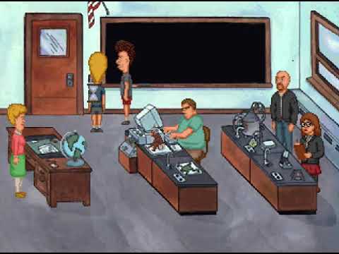 Beavis and Butthead in Virtual Stupidity (1995) [Full Playthrough]