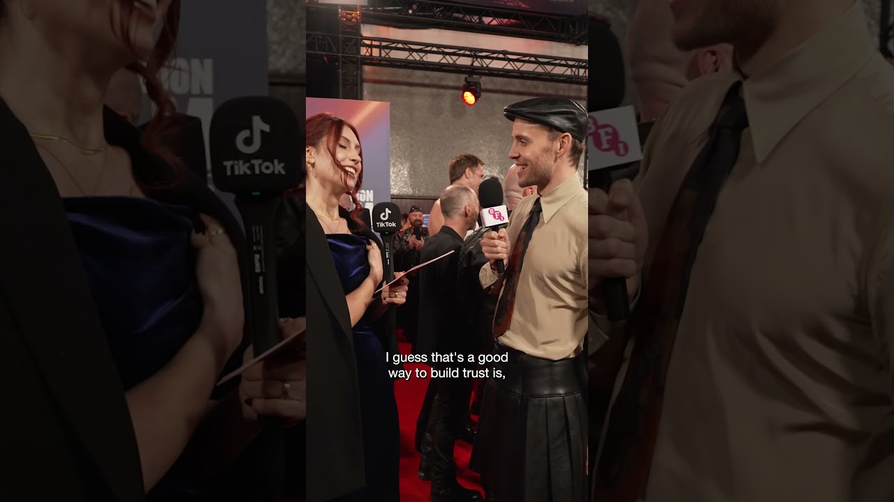 Alexander Skarsgård and Harry Lighton on building trust and chemistry on Pillion's set