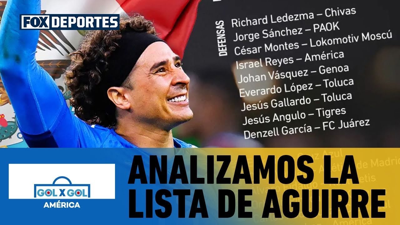 ⚽🇲🇽 SELECCIÓN MEXICANA | Analizamos la lista de Javier Aguirre para Portugal y Bélgica | GolXGol