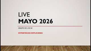 Live Mayo 2026 | El Grupo de Los 50 | El Fin de los Marcos de Inversión del Siglo XX: La Nueva Opor