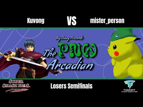 Kuvong (Marth) vs mister_person (Pikachu) - Melee Losers Semifinals - PNW Melee Arcadian 2026