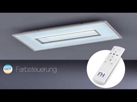 LED-plafondlamp Tespe acryl/nikkel - 1 lichtbron - Breedte: 50 cm