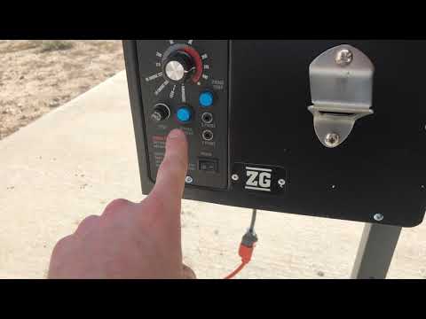 Camp Chef Smoke Pro ZG pellet grill initial start and burn off