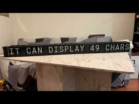 Flipbit Modular Split-flap Display prototype v2