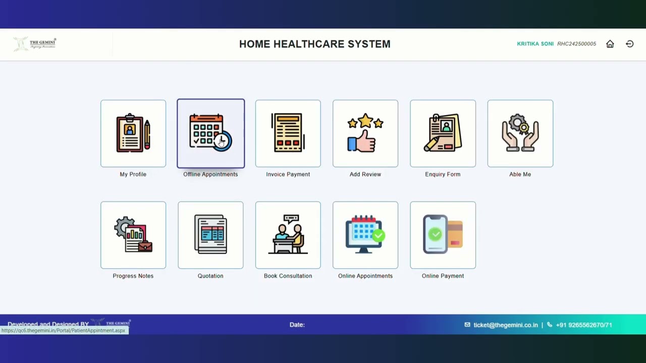 Home Health Care Patient Portal