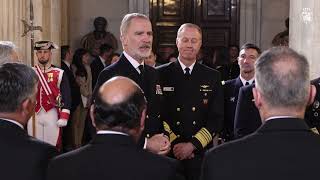 Audiencia del Rey a los jefes de las delegaciones participantes en la reunión del CHENS-26 (Chiefs of European Navies)