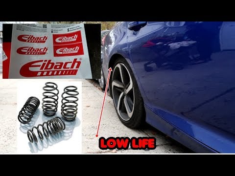 2018 HONDA ACCORD EIBACH LOWERING SPRINGS REVIEW!! ( ARE THEY GOOD OR BAD? )