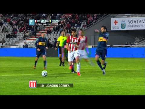 Gol de Correa. Estudiantes LP 1 - Boca 0. Fecha 4. Torneo Primera División 2014. FPT