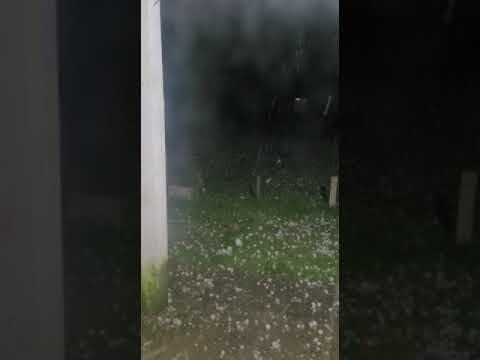 Importante granizada en Nico Pérez