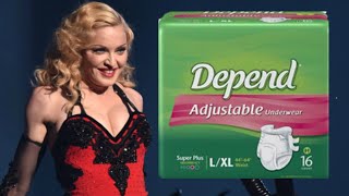 Madonna's Depends Adult Diaper Commercial (Parody by Mark Dice)