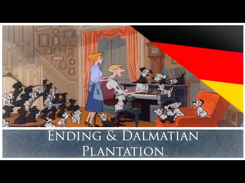 101 Dalmatians - Ending & Dalmatian Plantation | Scene in German (Deutsch) 1980 dub