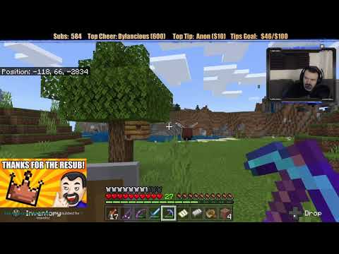 Minecraft "Chill Stream" Feb. 10, 2020 pt2 - BACK LUCK With Turtles...