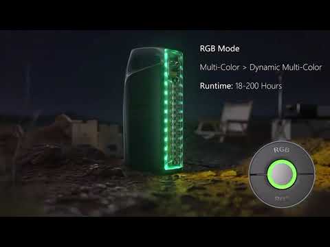 Gambar Powerlite Lampu Senter & Lentera Darurat LED RGB 10 Watt 1000 Lumen - Hitam