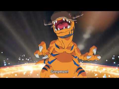 Agumon Digivolve to Greymon with Brave Heart (Digimon Adventure 2020)