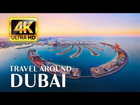 FLYING OVER DUBAI (4K UHD) - Relaxing Piano Music With Beautiful Nature Video For Stress Relief