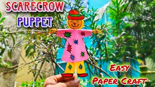 Scarecrow Puppet Making | School Project #diy #craft #papercraft