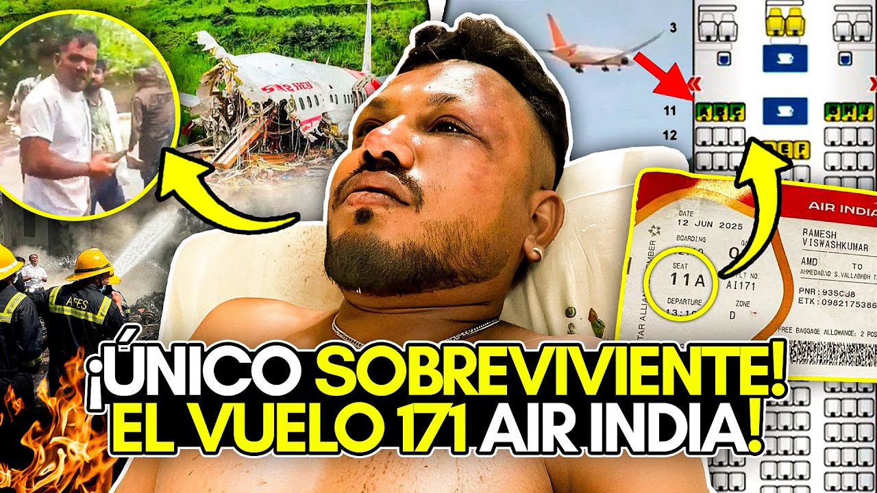EL ÚNICO SOBREVIVIENTE del VUELO 171 de AIR INDIA! REVELA TODO lo que PASÓ!