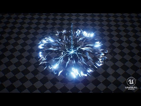 Trident AoE VFX UE5 Niagara #ue5 #unrealengine5 #vfx #fantasy #realtime
