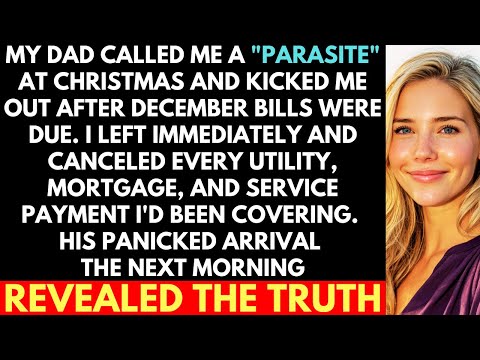 Dad Called Me "Parasite" At Christmas & Kicked Me Out After December Bills. I Left And Canceled...