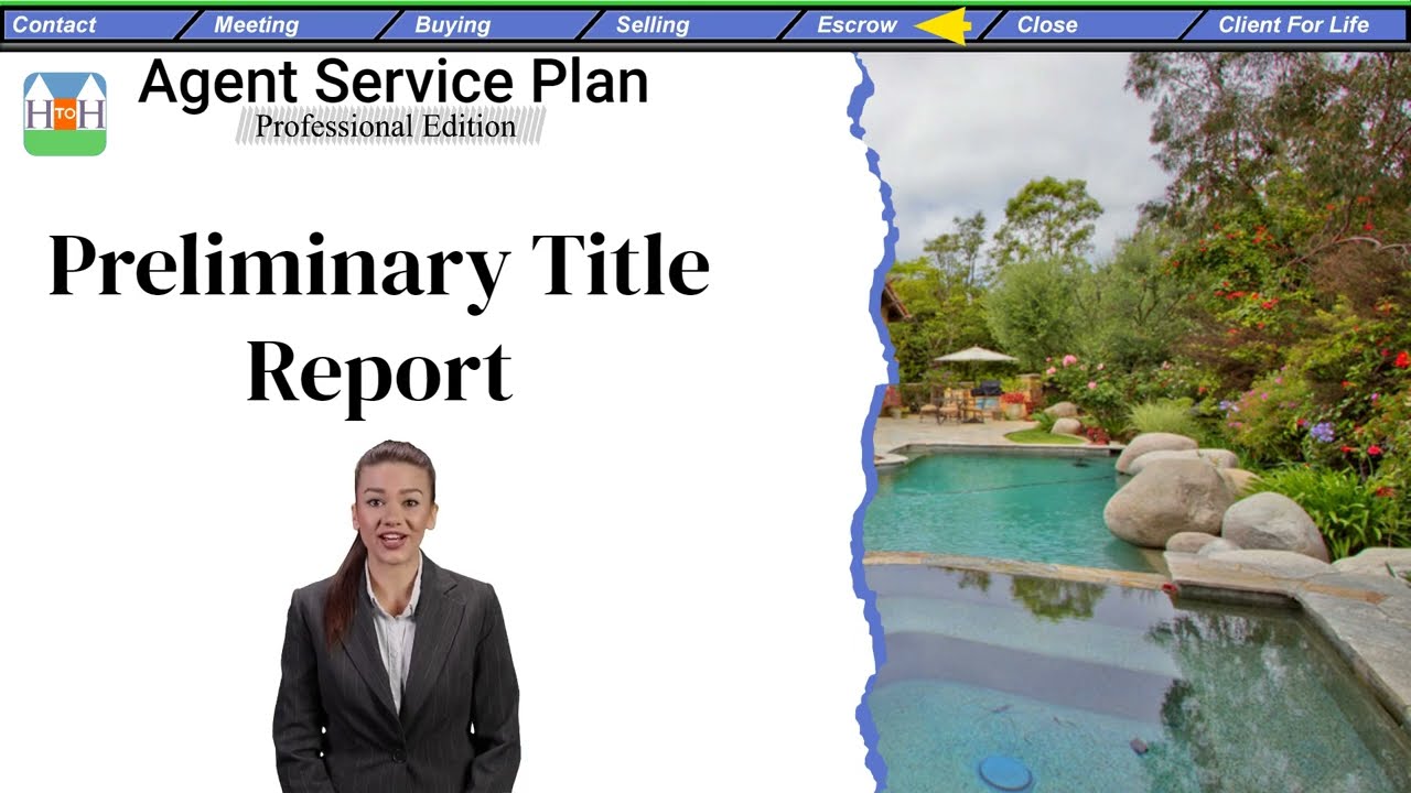 Preliminary Title Report