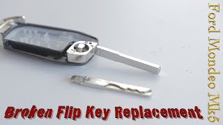 Ford Mondeo Mk5 Broken Flip Key Replacement