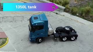 video of Foton Auman EST 6X4 530hp LNG Semi-trailer Tractor for Peru