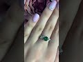 Серебряное кольцо с изумрудом nano 1.45ct