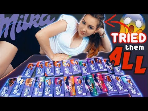 I tried & rated EVERY SINGLE MILKA Bar FLAVOR | SNACK REVIEW