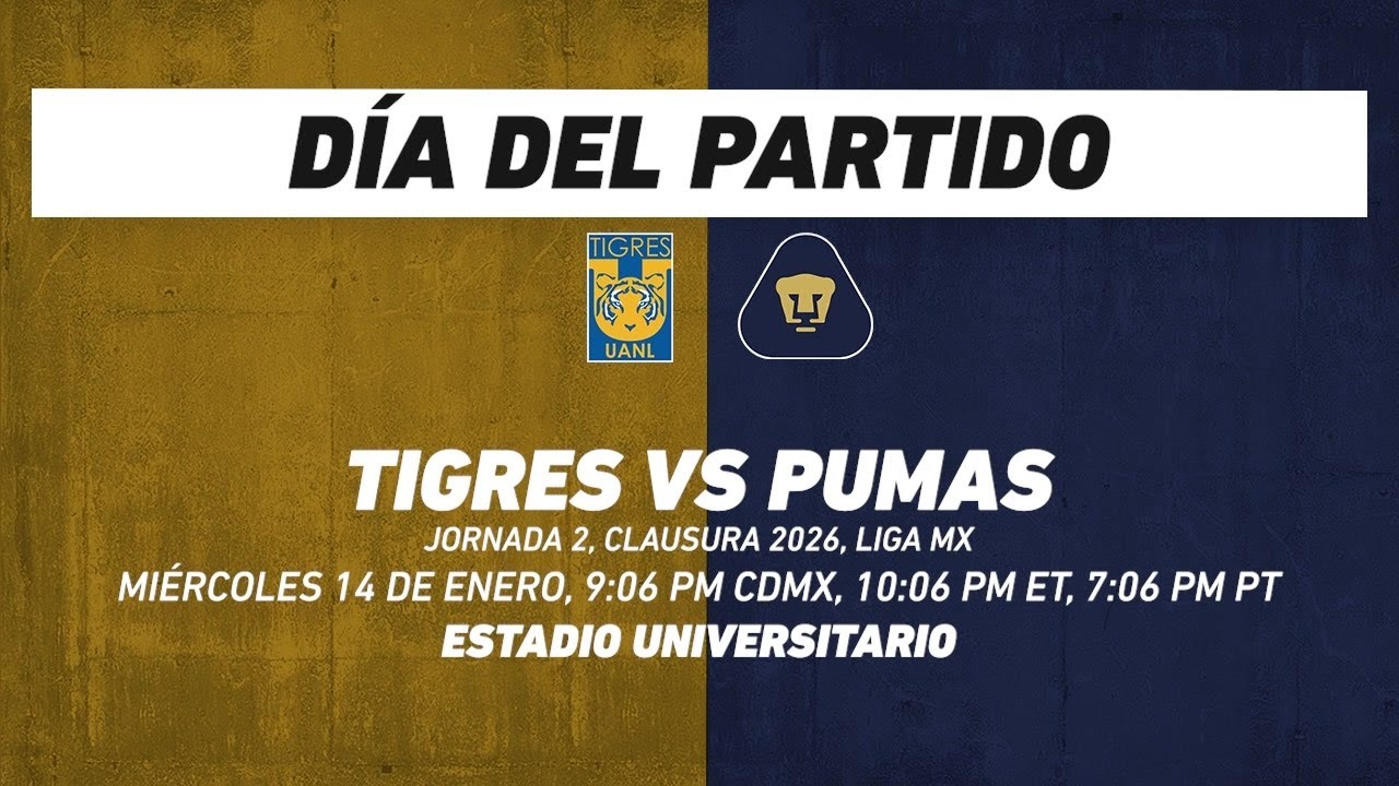 Tigres vs Pumas, frente a frente: Liga MX