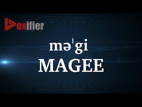 How to Pronunce Magee in English - Voxifier.com