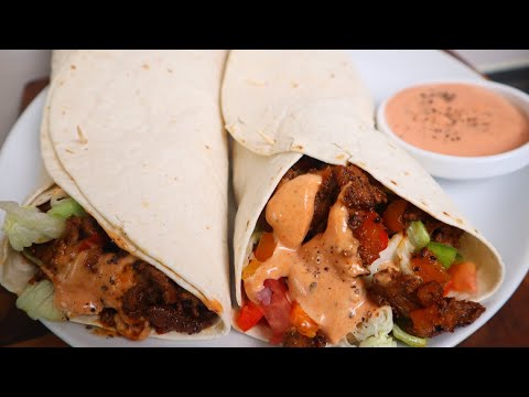 Homemade Jerk Chicken Wraps