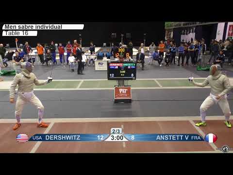 2018 163 M S Individual Gyoer HUN World Cup T16 07 red DERSHWITZ USA vs ANSTETT FRA