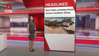Typhoon Narra batters southern China | East Asia Tonight (Aug 24)