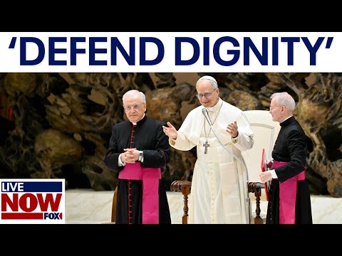 Video | FULL REMARKS: Pope Leo XIV speaks to media | LiveNOW from FOX