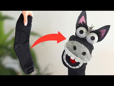 DIY Sock Puppet 🧦 Easy Craft Idea
