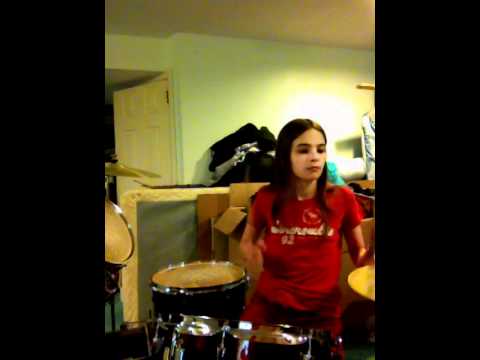 Amanda drumming