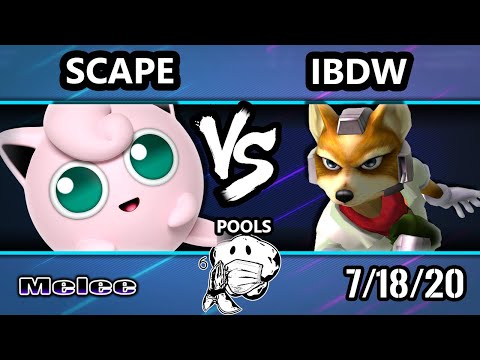 GOML 2020 SSBM - iBDW (Fox) Vs. Scape (Jigglypuff) Melee Pools